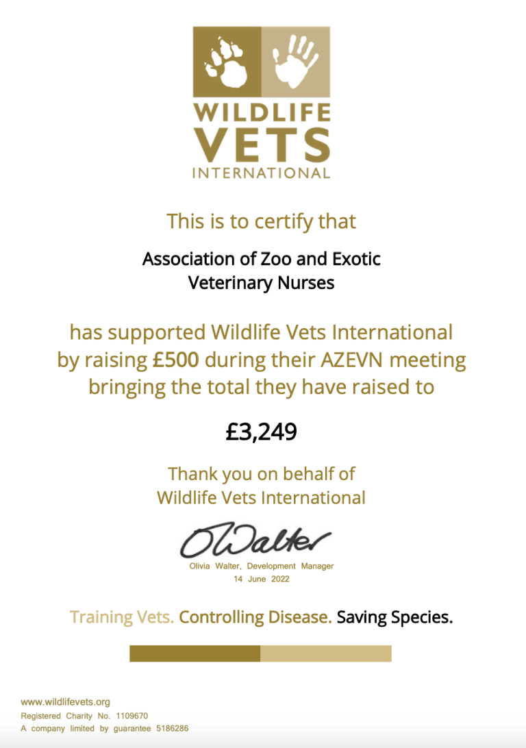 <p>Since 2013, the AZEVN has raised a fantastic total of <strong>£3249</strong> for WVI and thank you to all of our AZEVN Members who have helped us in this brilliant cause.</p>
